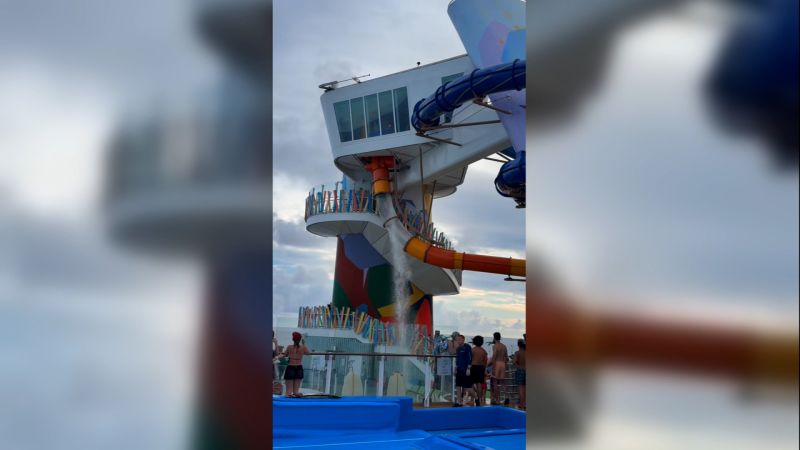 Waterslide cracks open on world’s largest cruise ship, injuring one passenger
