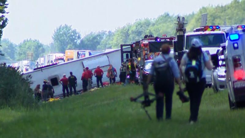 Multiple fatalities, including children, after tour bus with about 50 people crashes in New York State, officials say