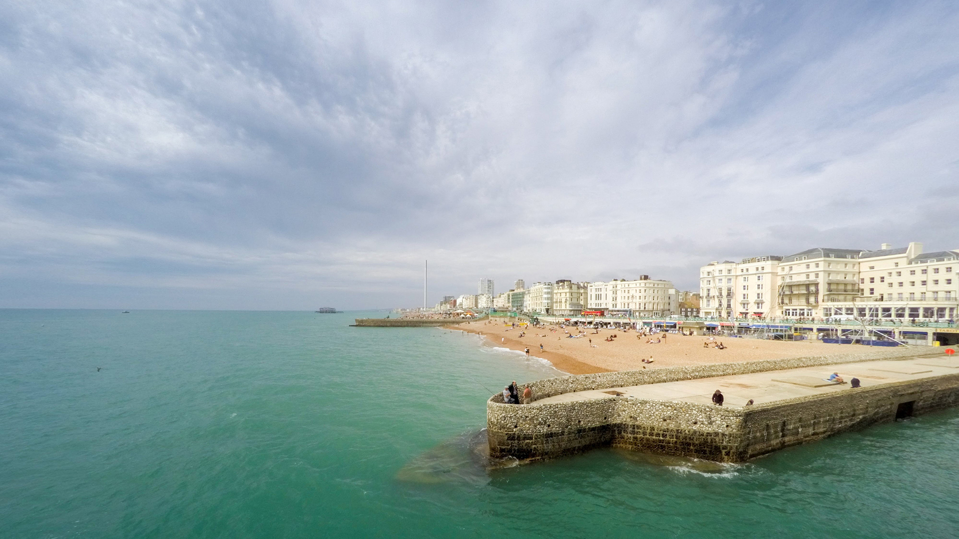 Summer nice weather view from drone