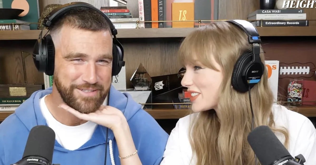 Taylor Swift on Travis Kelce podcast: Album news & romance.