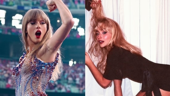 Taylor Swift and Sabrina Carpenter combined have over 300 million followers on Instagram alone.(X/@taylorswift13, X/@SabrinaAnnLynn)