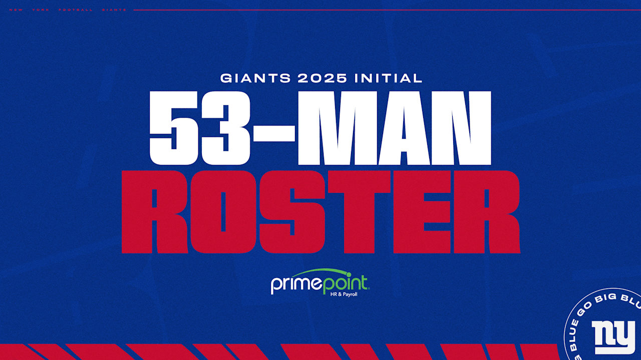 Giants announce initial 53-man roster for 2025
