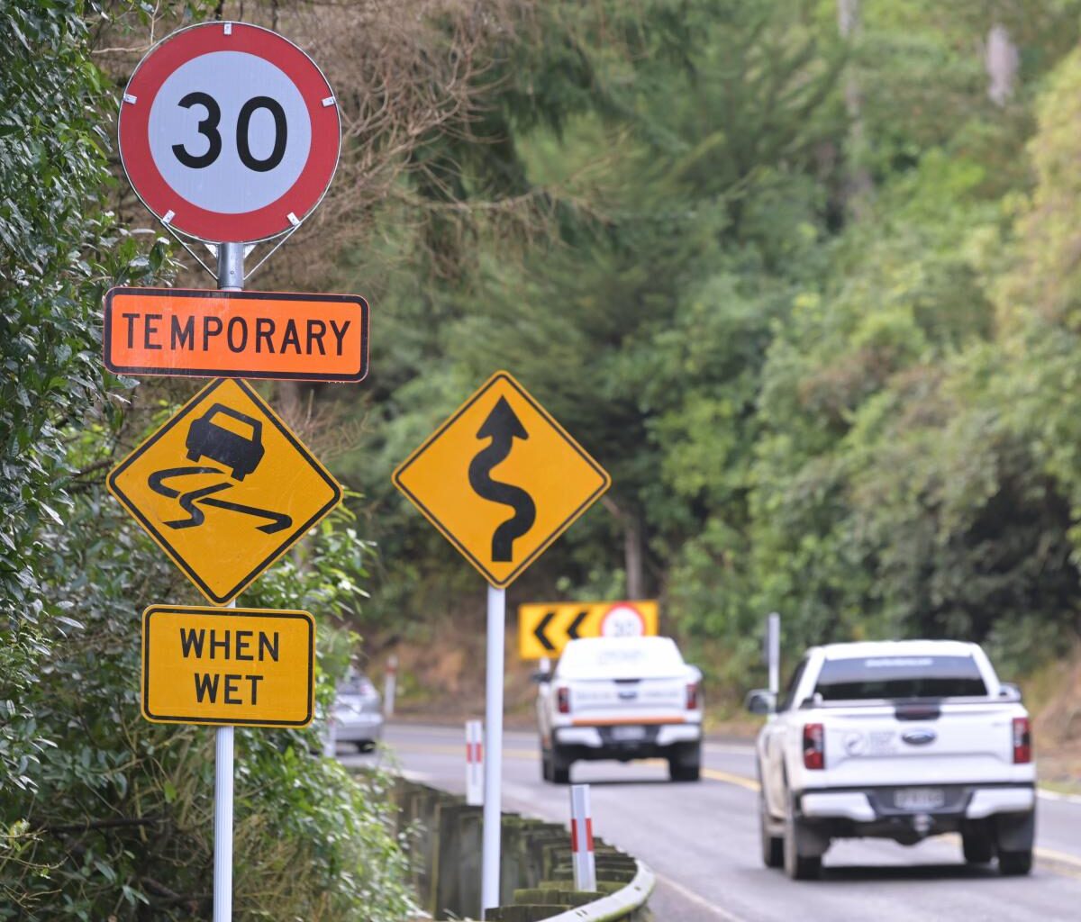 Temporary limit in place on hill road