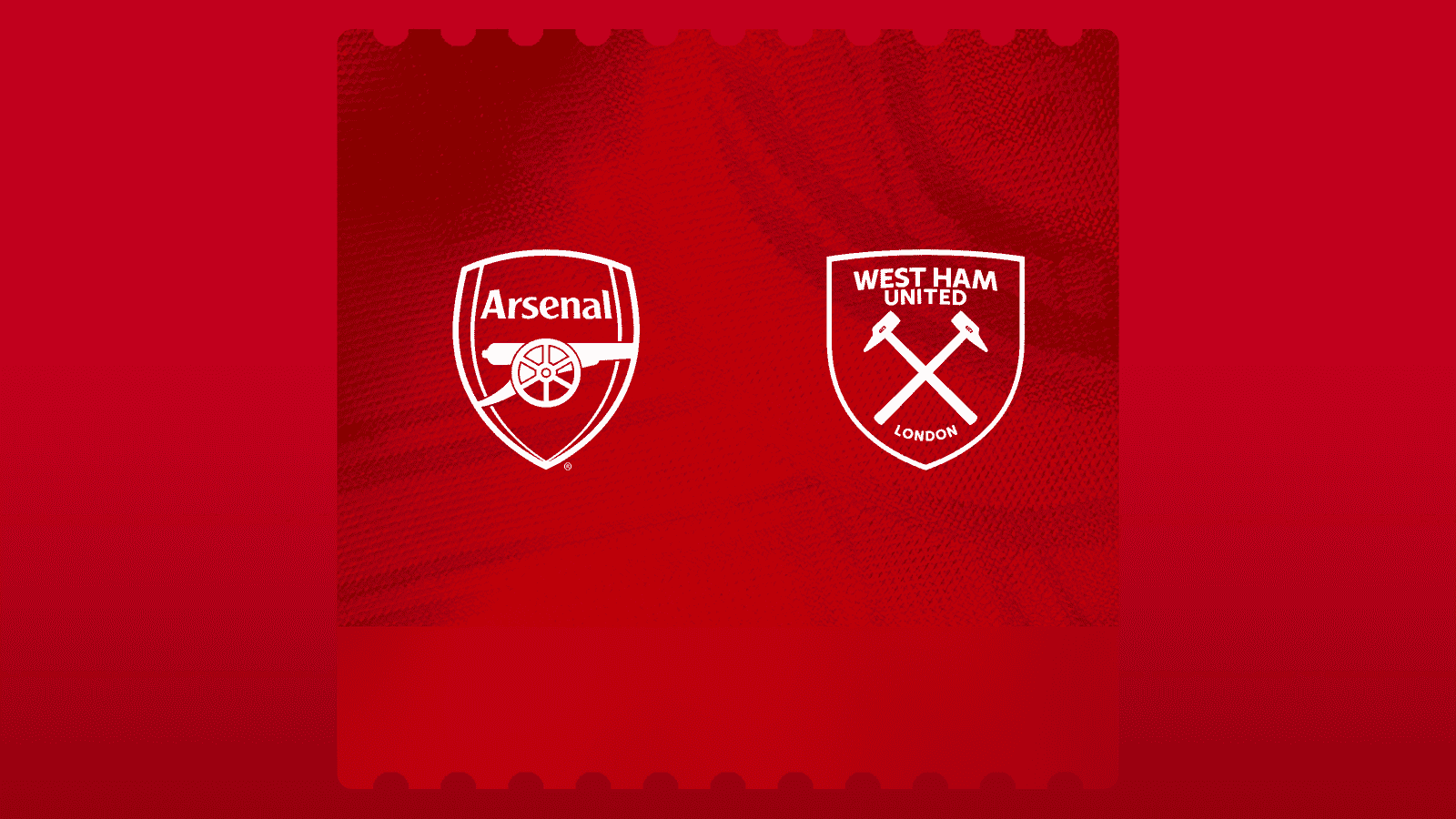 Ticket info: Arsenal v West Ham United