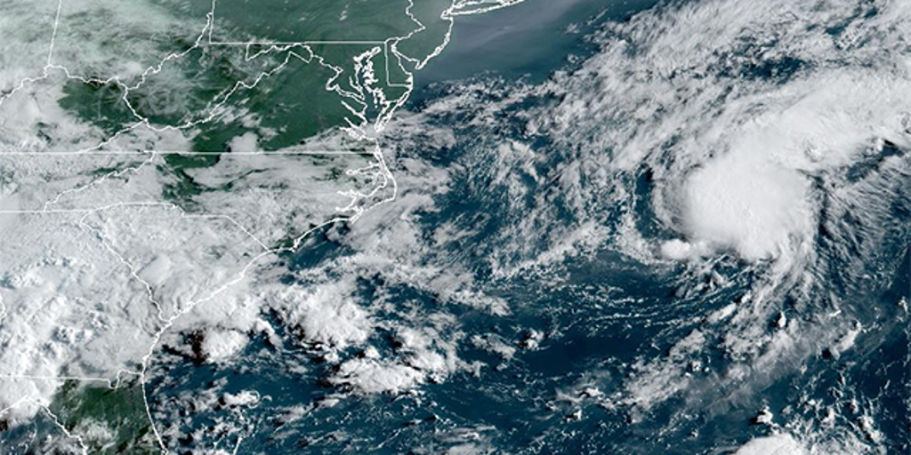 Tropical Storm Dexter forms off US East Coast in Atlantic Ocean