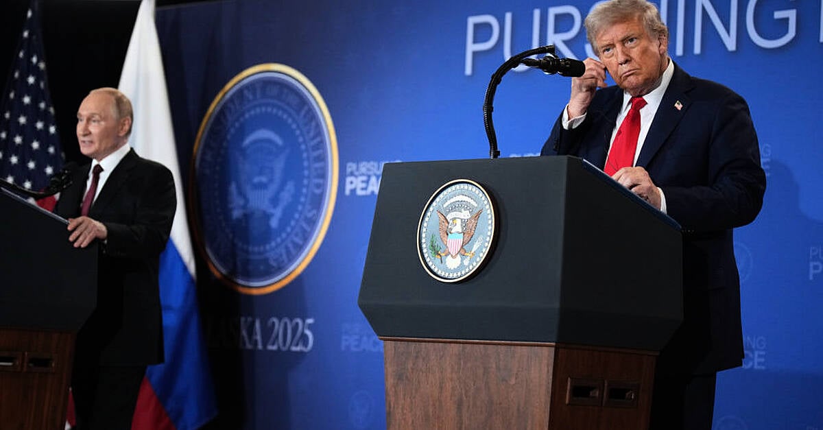 Trump adopts Putin's preference for route to Ukraine peace after meeting in Alaska