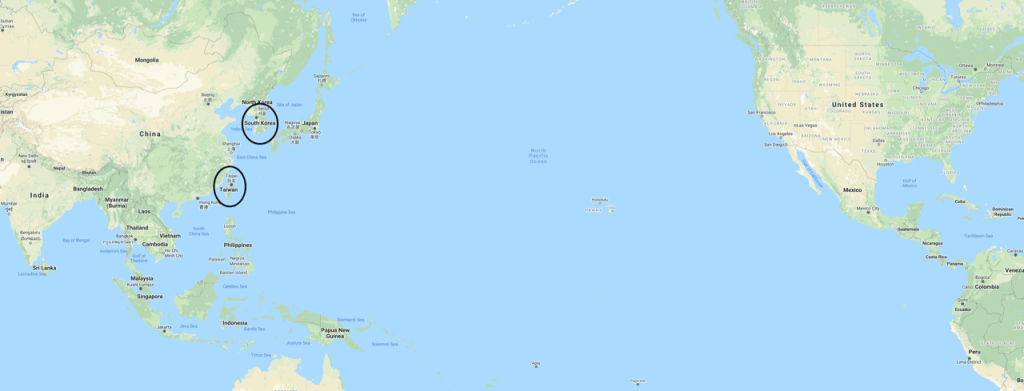 A map of the Pacific