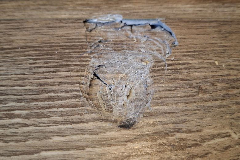 The meteorite dented the Henry County homeowner’s floor.