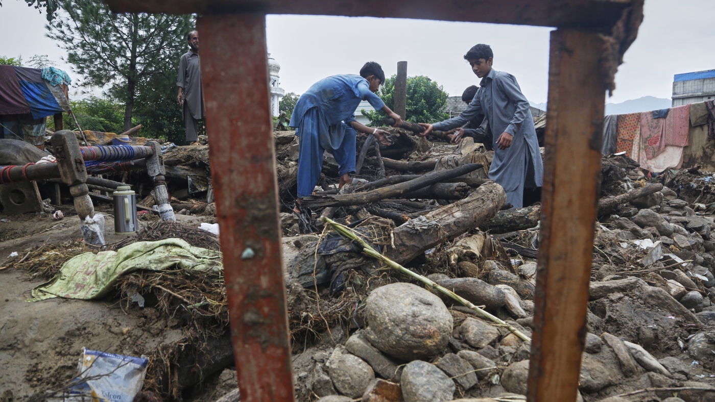 Pakistan defends flood response after over 270 people killed : NPR