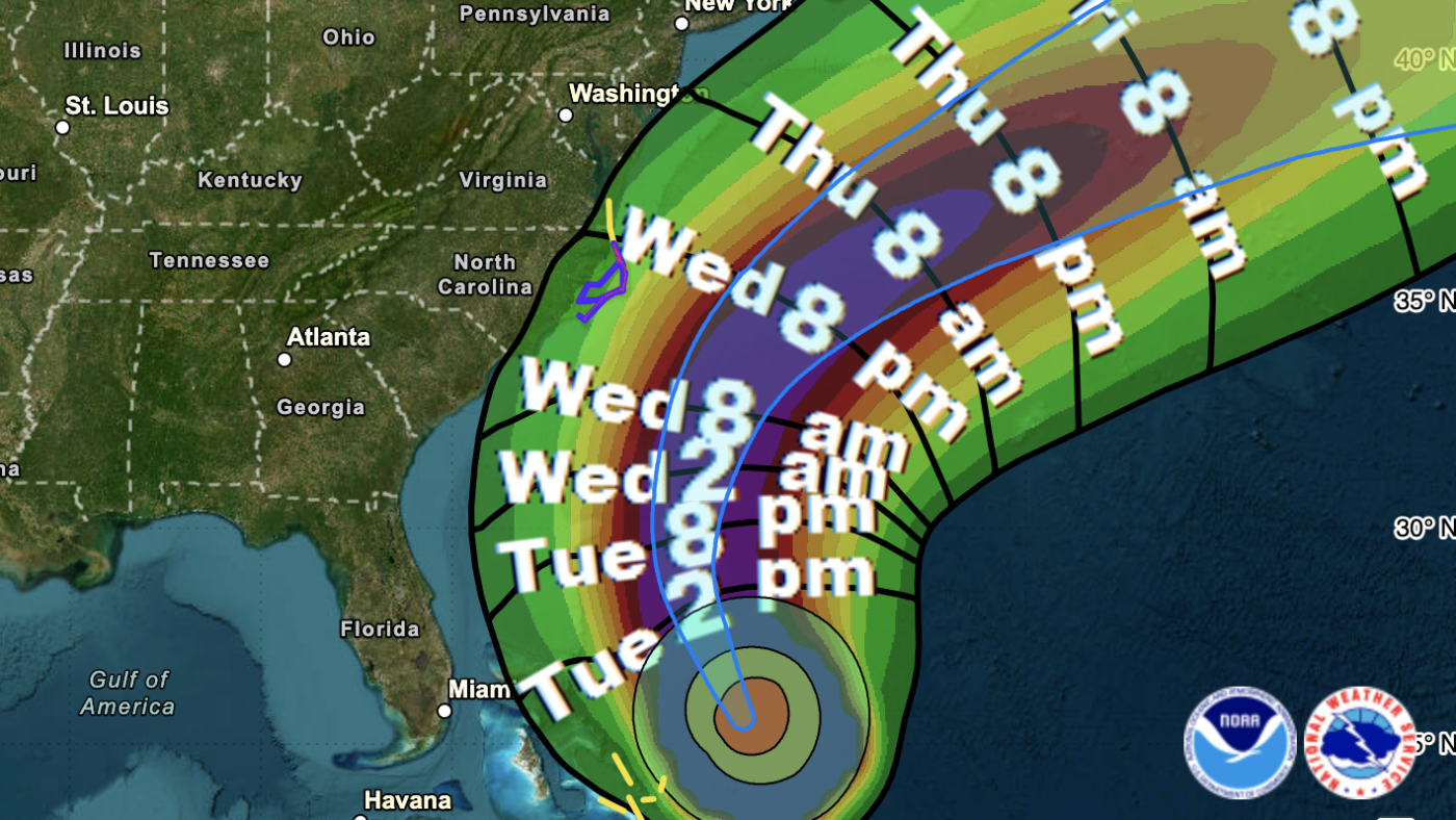 Forecast sees huge storm moving closer to U.S. : NPR