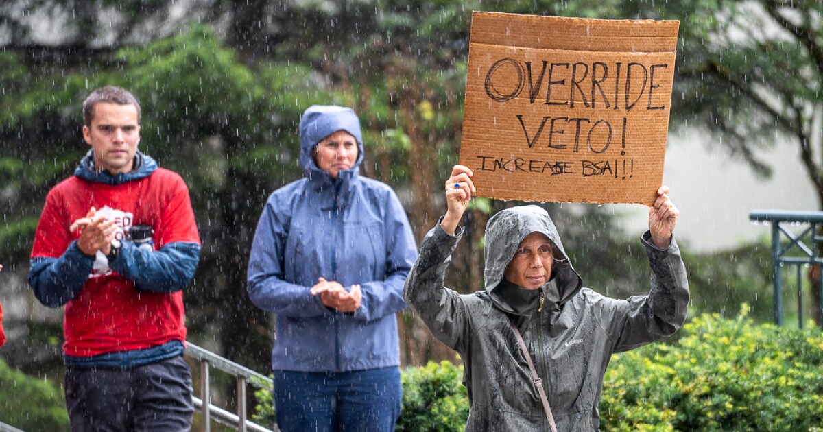 Alaska lawmakers override Dunleavy’s education funding veto