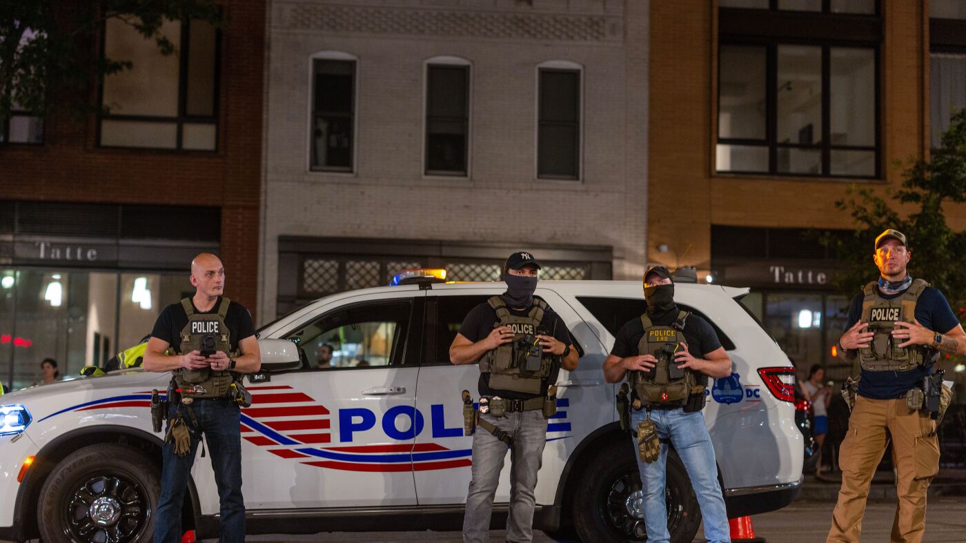 Teenagers in Washington, D.C., worry about the police takeover : NPR