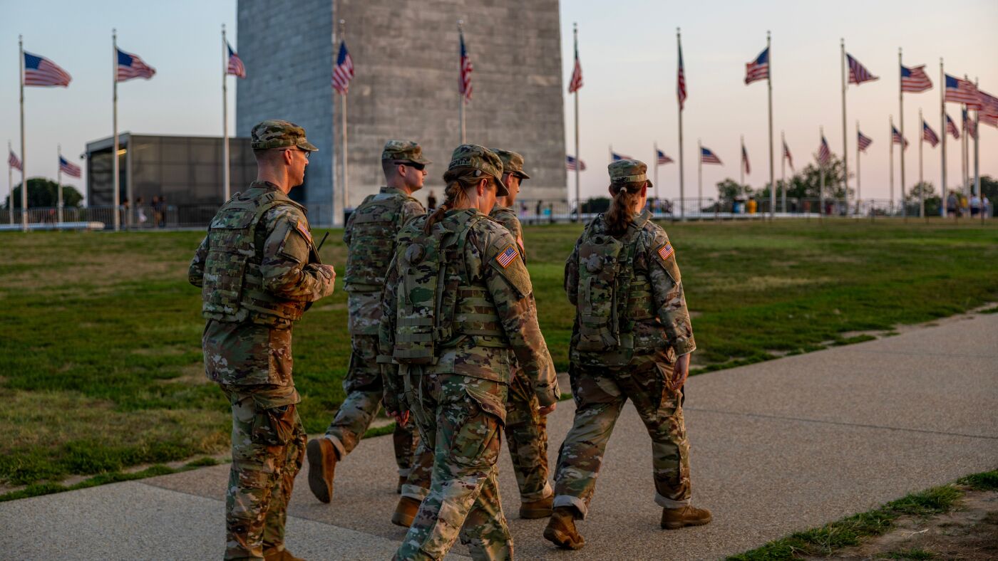 National Guard 'may be armed' in Washington, D.C. : NPR