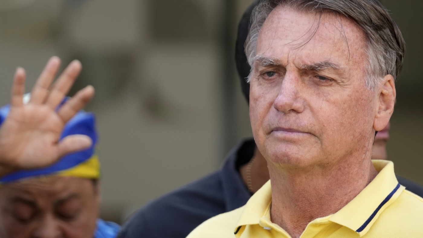 Brazilian police say Bolsonaro planned to flee to Argentina : NPR