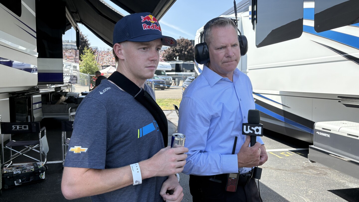 Connor Zilisch 'grateful' injury from victory lane fall was not worse than broken collarbone