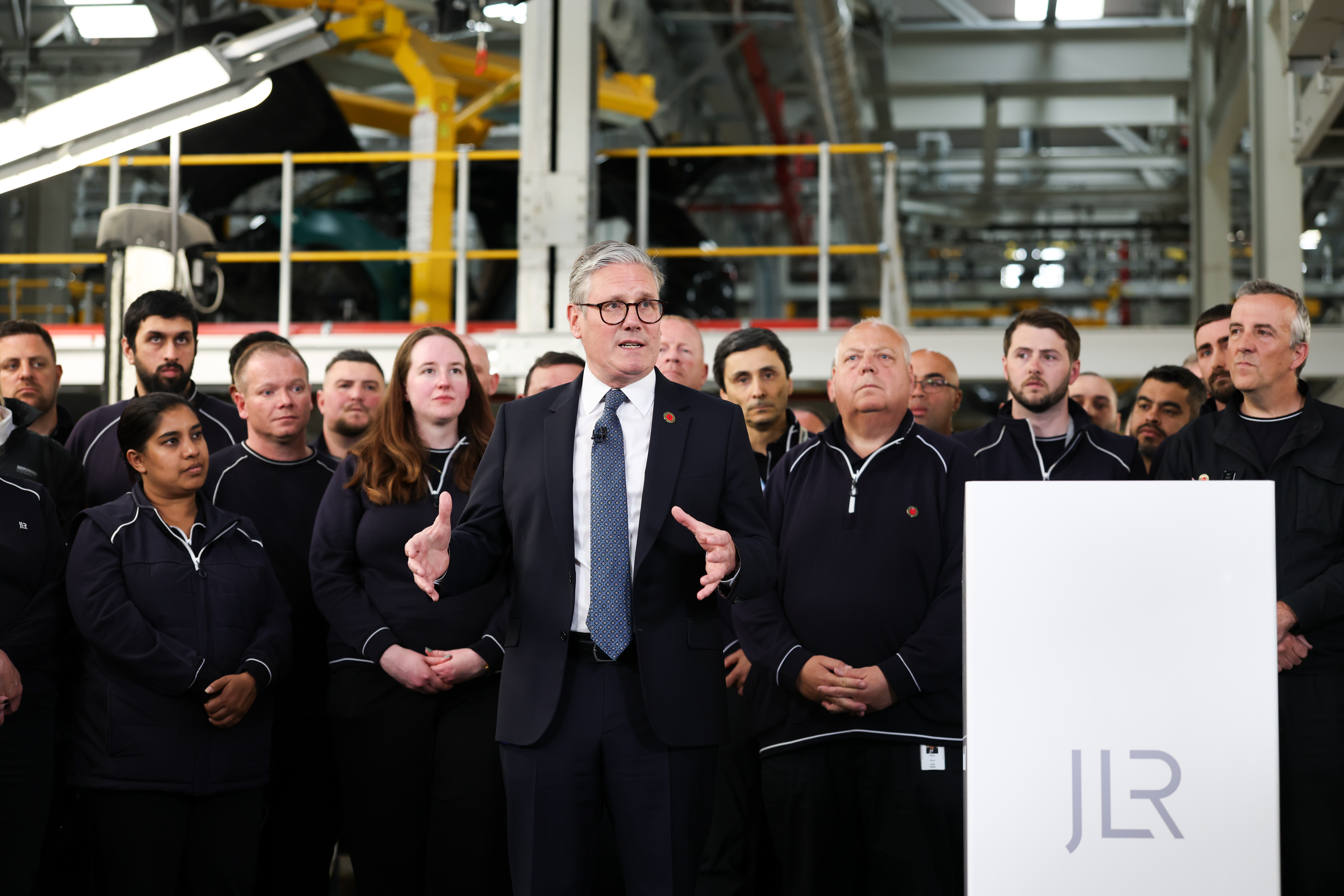 Prime Minister Keir Starmer speaks to the media about a US-UK trade deal.