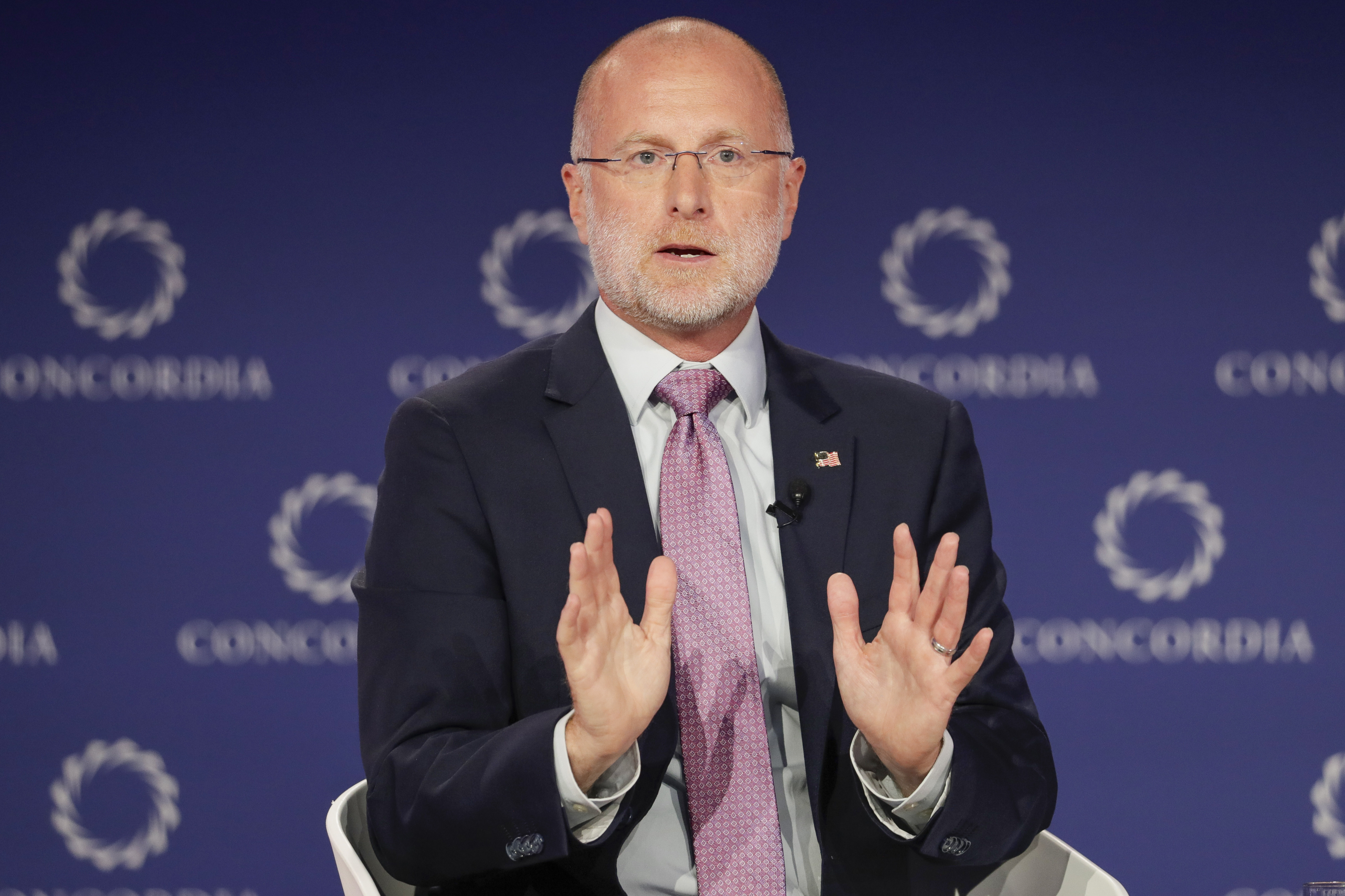 Brendan Carr, FCC chairman, speaking at the Concordia Annual Summit.