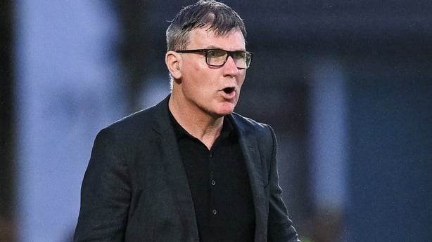 St Patrick's Athletic manager Stephen Kenny during the SSE Airtricity Men's Premier Division match between Cork City and St Patrick's Athletic at Turner's Cross in Cork.
