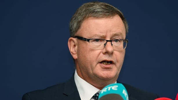 Camogie Association president Brian Molloy during a media conference after a Camogie Association Special Congress at Croke Park in Dublin.