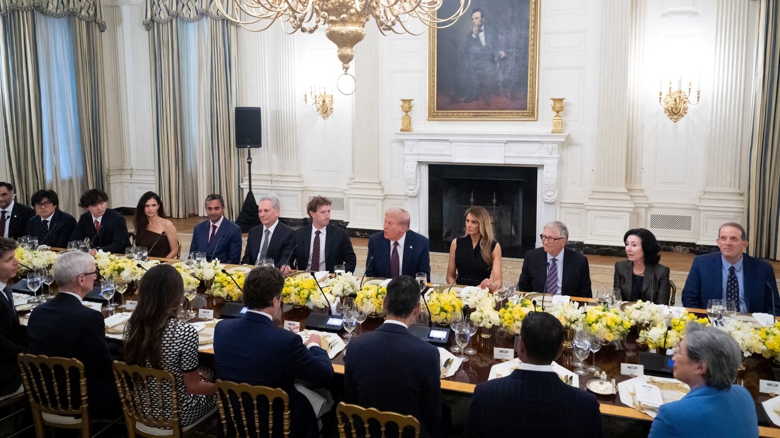 US tech giants gather for White House dinner with Trump