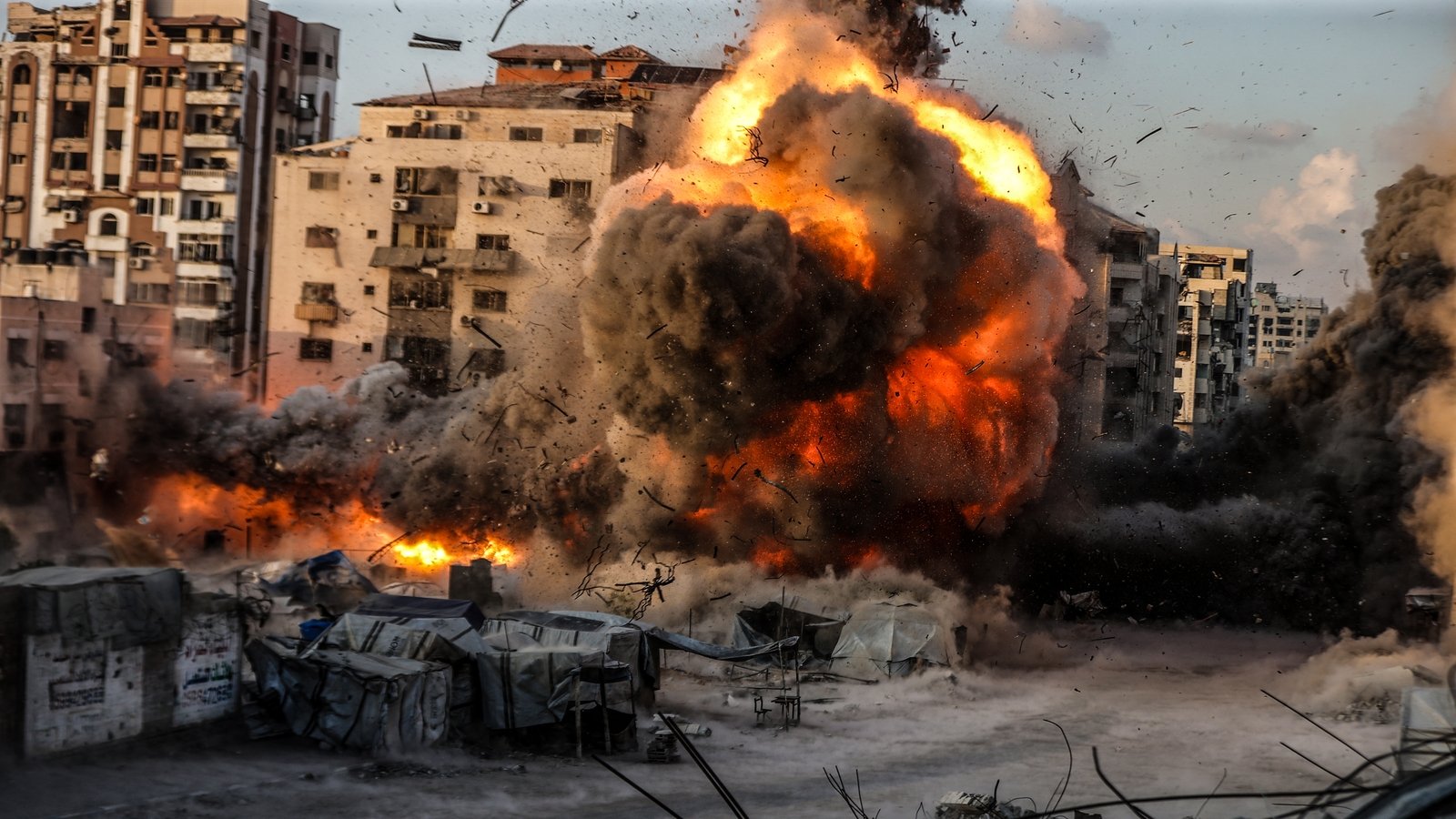 Israel hits third Gaza City high-rise in as many days