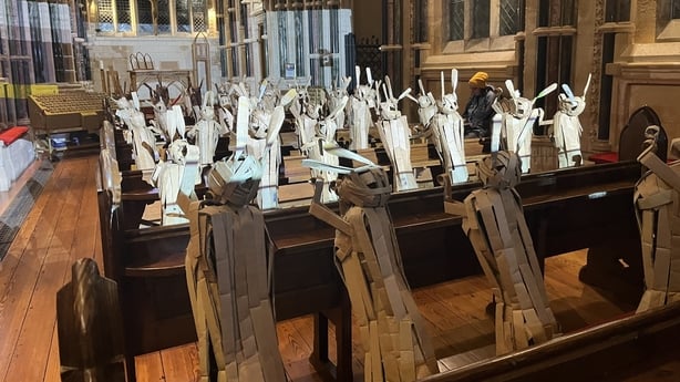 'March' art installation at Kylemore Abbey