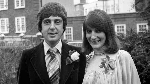 John Stapleton and Lynn Faulds Wood pictured in 1977