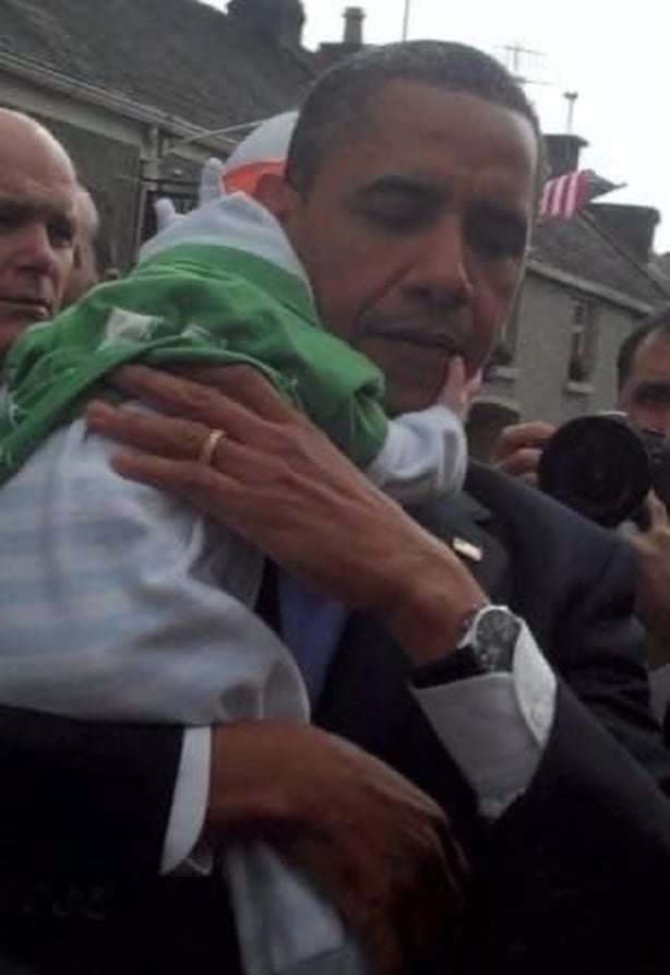 Jamie Nolan met former US president Barack Obama in Moneygall, County Offaly in 2011