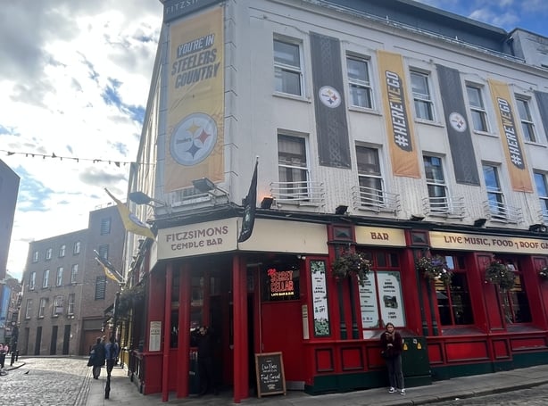 The Pittsburgh Steelers are playing against the Minnesota Vikings in Croke Park 