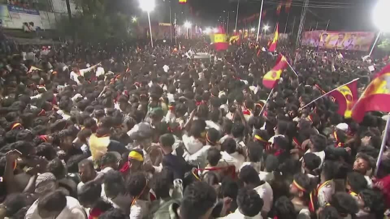 Dozens killed in stampede at political rally in India