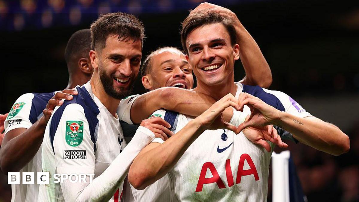 Tottenham Hotspur 3-0 Doncaster Rovers: Joao Palhinha & Johnson score as Spurs progress in Carabao Cup