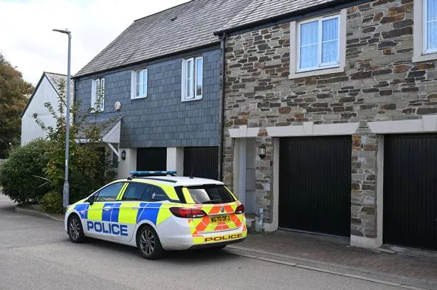Police at Treclago View in Camelford