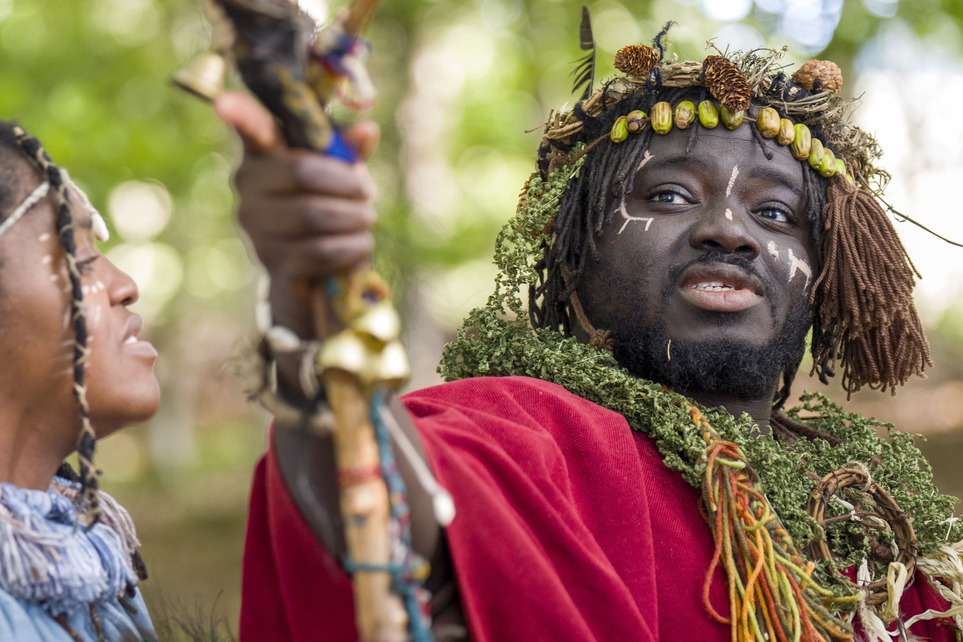 Kofi Offeh, who goes by the name of ‘King Atehene’, said the group were ‘not afraid’ of the court order (Jane Barlow/PA)