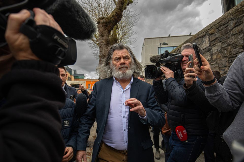 Gerry Hutch leaves court after his acquittal in the Regency trial. Photo: Mark Condren