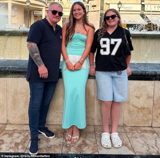 Hatton, 46, had arranged to take his daughters Millie and Fearne to see Oasis play