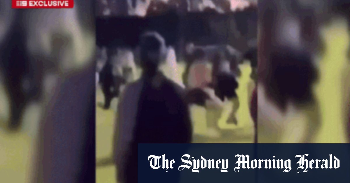 Wild OzTag brawl at Parry Park, Lakemba