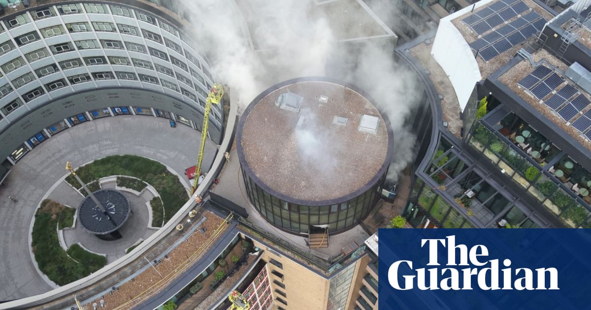 Firefighters tackle blaze at BBC’s former HQ in west London | London