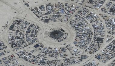 Man is found dead in pool of blood at Burning Man festival in US