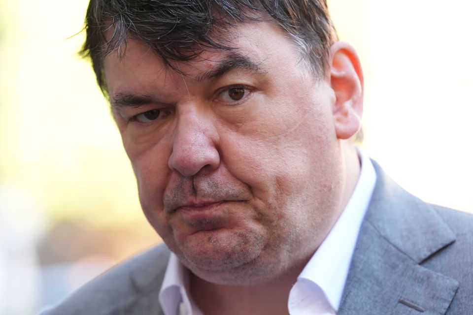 Father Ted co-creator Graham Linehan has also appeared in court accused of harassing transgender activist Sophia Brooks (Jonathan Brady/PA)