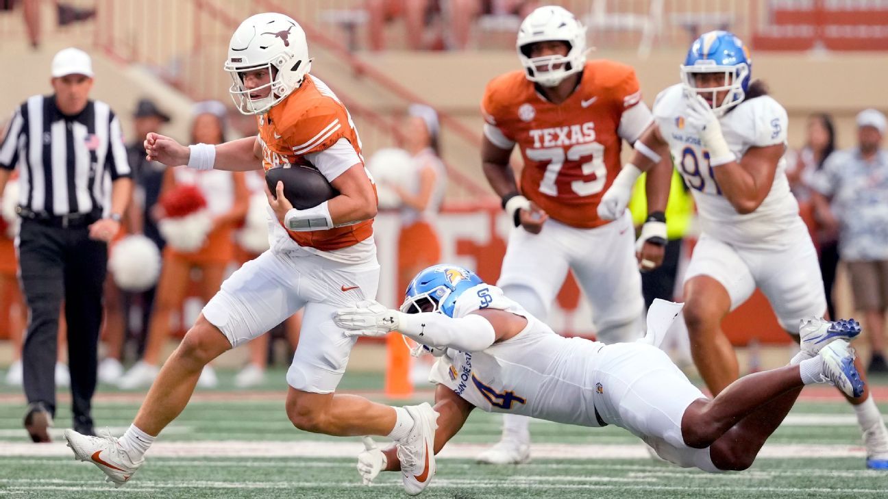 Arch Manning, Texas bounce back against San Jose State