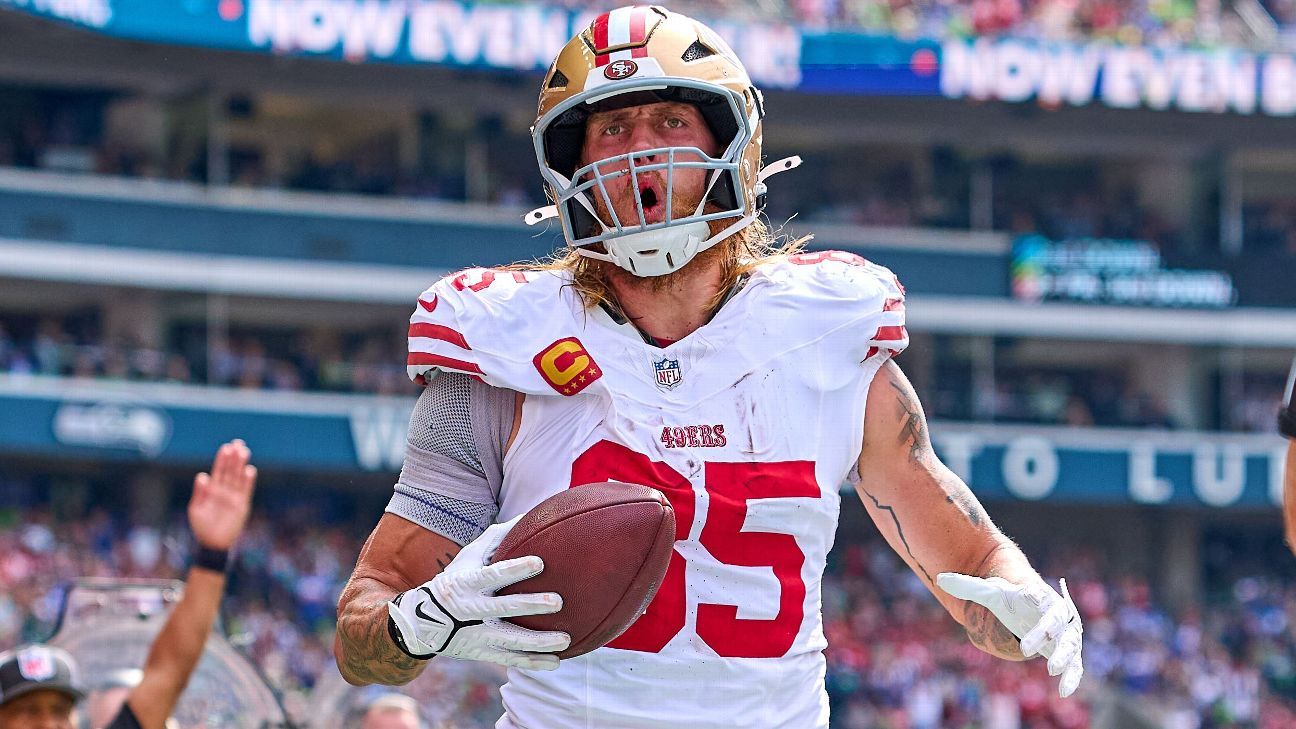 Sources - Niners to put George Kittle on IR, waive Jake Moody
