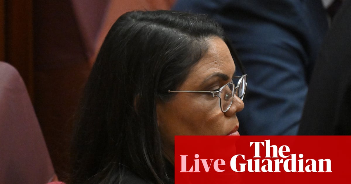 Australia news live: Nampijinpa Price declines to back Ley’s leadership or apologise over Indian migrants comments | Australia news