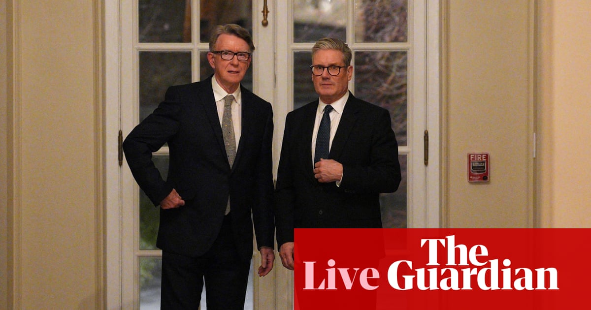 Starmer under fresh pressure to sack Mandelson as MP claims parliamentary party ‘100%’ against letting him stay – UK politics live | Politics