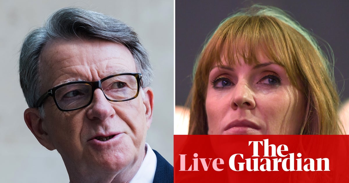 Downing Street says Starmer still has ‘confidence in his top team’ after Rayner and Mandelson departures – UK politics live | Politics