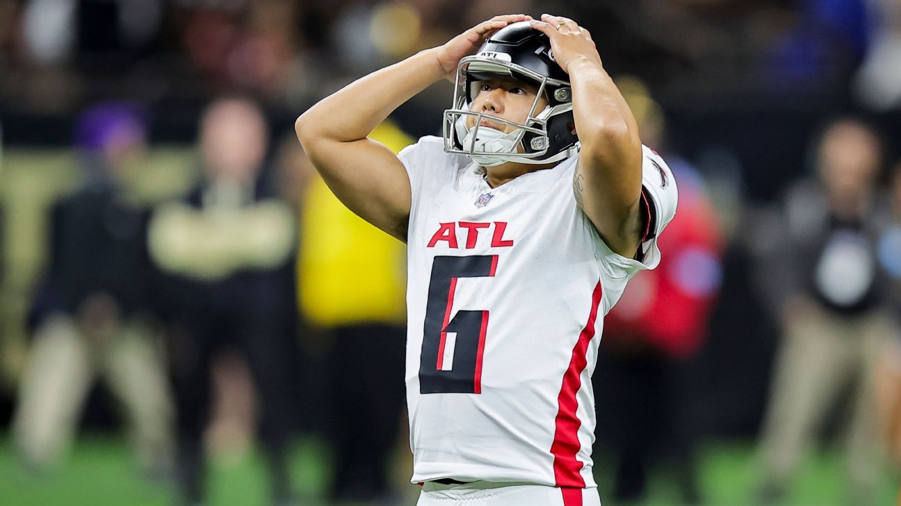 Falcons bench kicker Koo, elevate Parker Romo