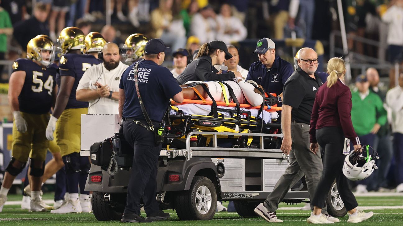 Texas A&M's Bryce Anderson taken to hospital, has feeling in limbs