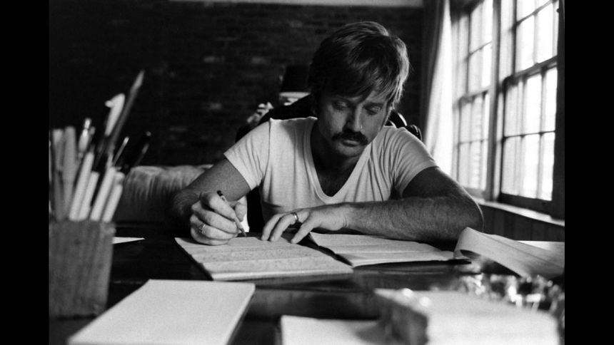 Robert Redford working in Utah in 1969.