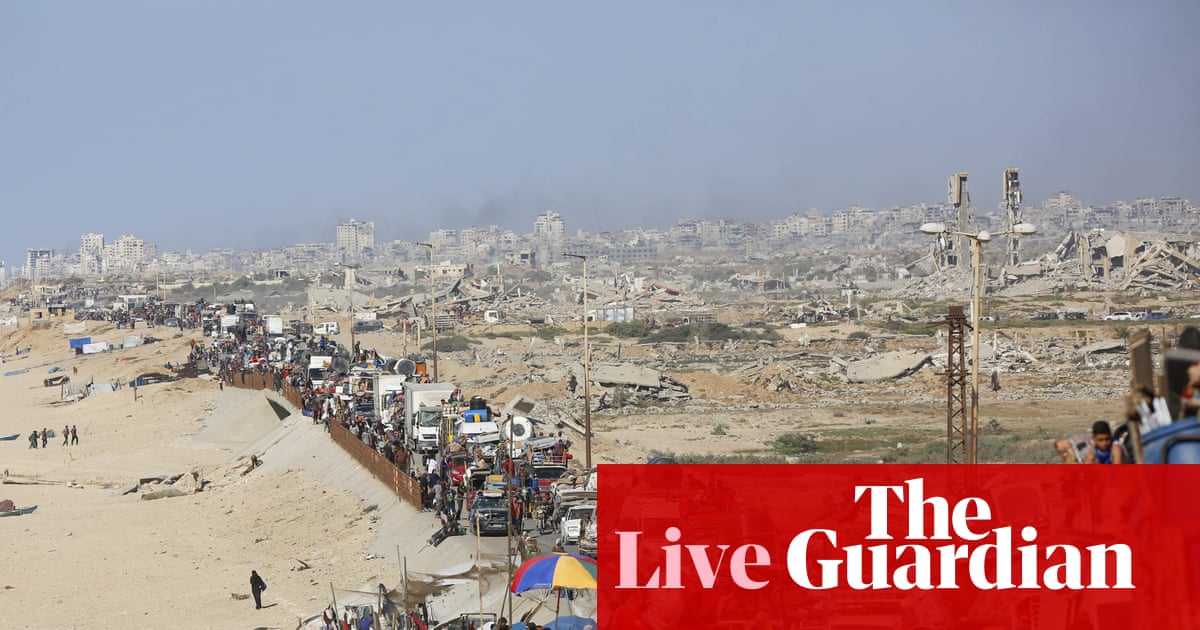 Israel says it has opened ‘temporary’ route for residents to flee Gaza City after launching ground offensive – Middle East crisis live | Gaza