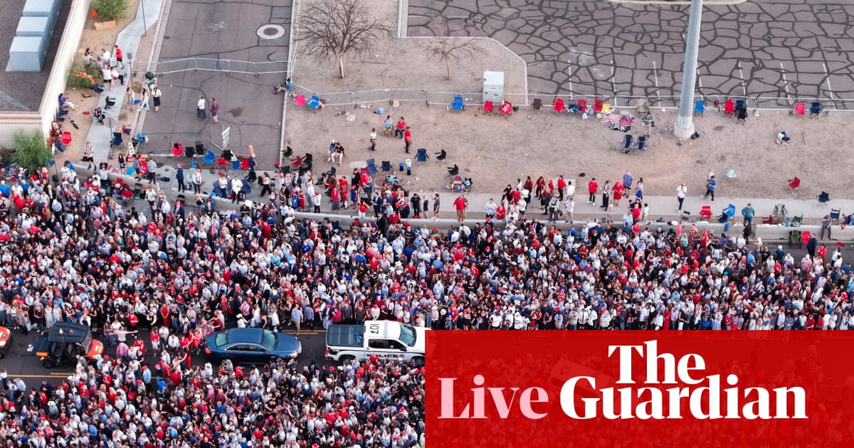 Charlie Kirk memorial latest updates: Trump and Vance to join tens of thousands of people at service for rightwing activist | Charlie Kirk shooting