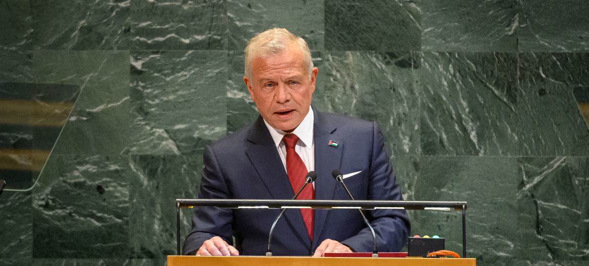 King Abdullah II ibn Al Hussein of the Hashemite Kingdom of Jordan addresses the general debate of the General Assembly’s 80th session.